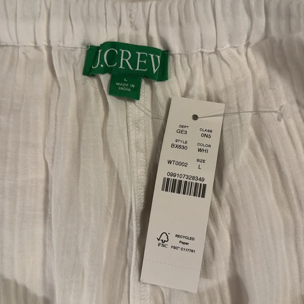J.Crew Relaxed beach pant in airy gauze BX630